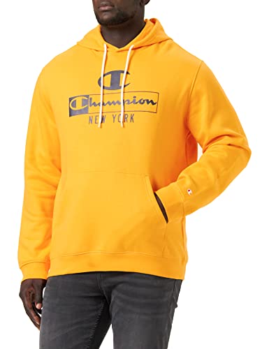 Champion Herren Graphic Shop Authentic - Fall Fleece Kapuzenpullover, Senfgelb, S von Champion