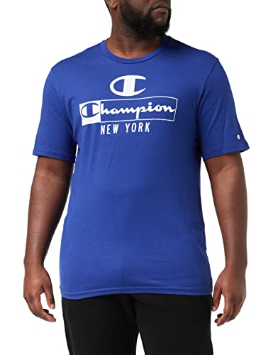 Champion Herren Graphic Shop Authentic S-s T-Shirt, Blau, S von Champion