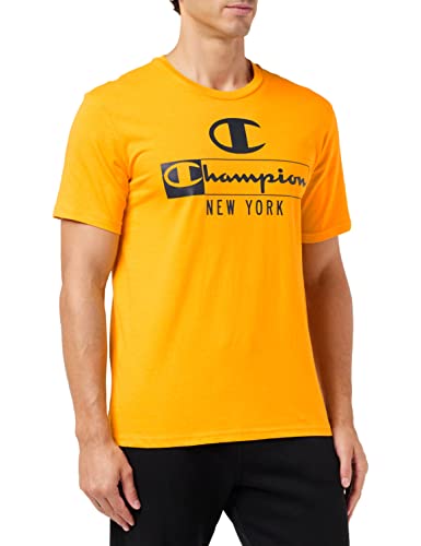 Champion Herren Graphic Shop Authentic S-s T-Shirt, Mustard Yellow, S von Champion