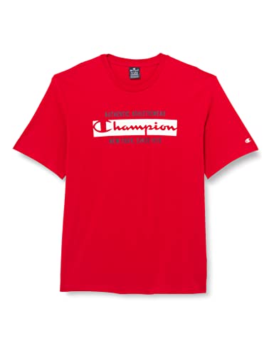 Champion Herren Graphic Shop Authentic S-s T-Shirt, Rot, S von Champion