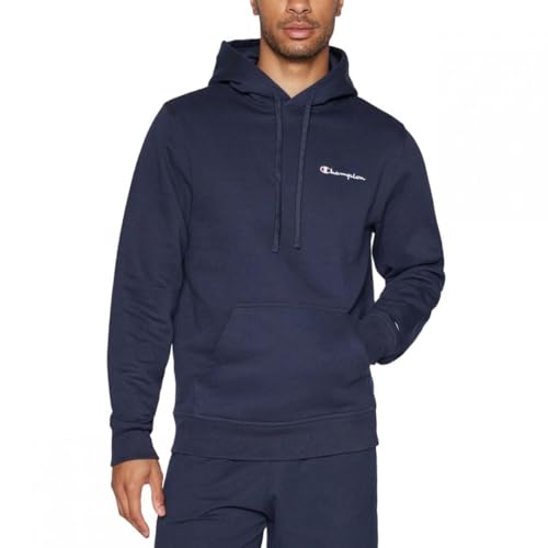 Champion Herren Hoodie - Hooded Sweatshirt, Pullover, Kleines Logo, Kapuze, einfarbig Dunkelblau L Champion Herren Hoodie - Hooded Sweatshirt, Pullover, Kleines Logo, Kapuze, einfarbig Dunkelblau L von Champion
