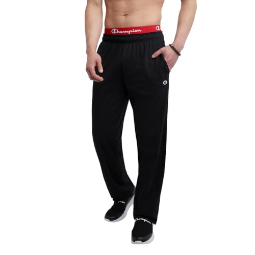 Champion Herren-Hose mit offenem Boden aus Baumwolle, schwarz, XXL von Champion