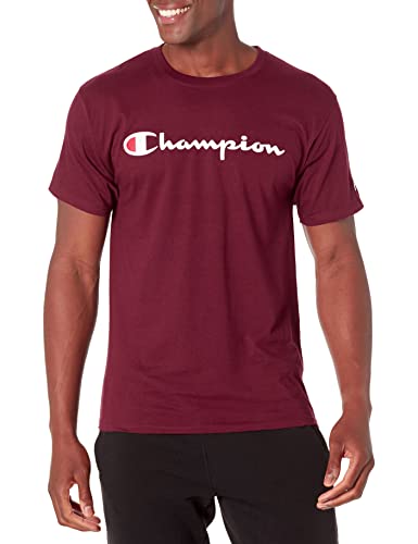 Champion Herren Klassisches Jersey Graphic T-Shirt, Kastanienbraun-y07718, Groß von Champion