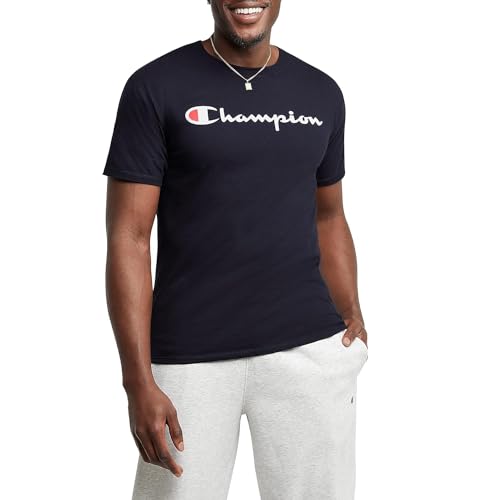 Champion Herren Klassisches Jersey Graphic T-Shirt, Navy-y06794, XX-Large von Champion