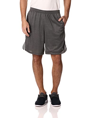 Champion Herren, Lacrosse Mesh Gym, Athletic, 22,9 cm Lässige Shorts, Granite Heather C Patch Logo, Mittel von Champion