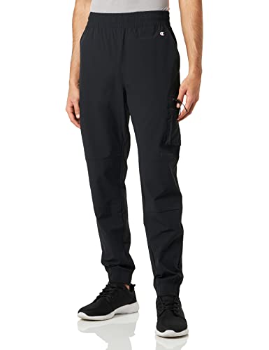 Champion Herren Legacy All Day Active Stretch Woven Ribstop Cargo Trainingshose, Schwarz, XL von Champion