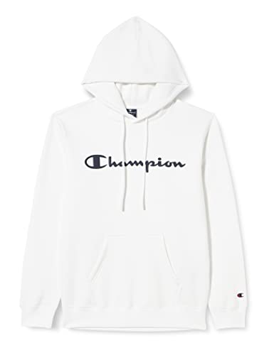 Champion Herren Legacy American Classics Heavy Powerblend Fleece Logo Kapuzenpullover, Weiß, XS von Champion