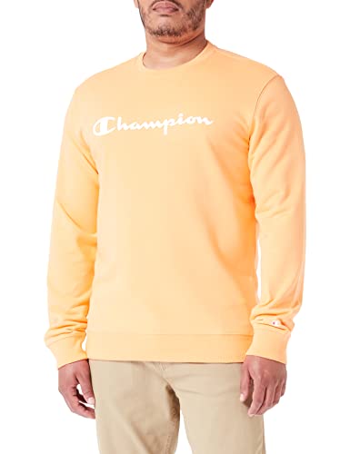 Champion Herren Legacy American Classics Heavy Powerblend Terry Logo Crewneck Sweatshirt, Orange, M von Champion