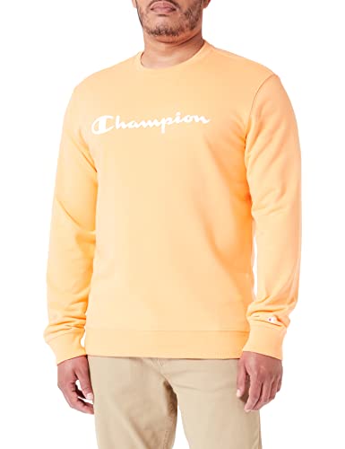 Champion Herren Legacy American Classics Heavy Powerblend Terry Logo Crewneck Sweatshirt, Orange, S von Champion