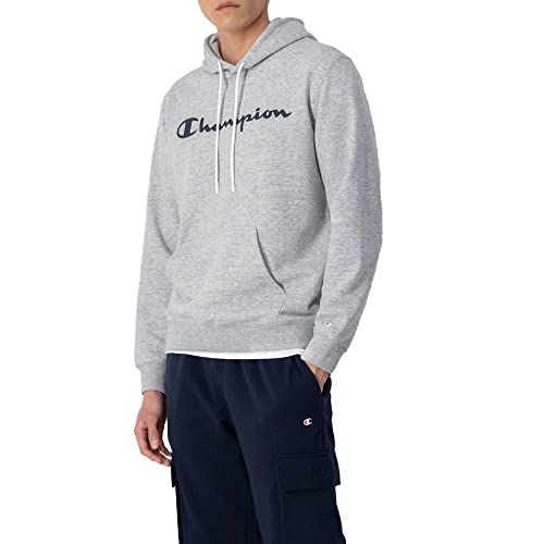 Champion Herren Legacy American Classics Heavy Powerblend Terry Logo Kapuzenpullover, Grau, S von Champion