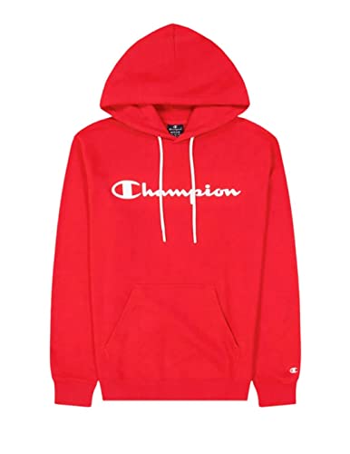 Champion Herren Legacy American Classics Heavy Powerblend Terry Logo Kapuzenpullover, Intensives Rot, L von Champion