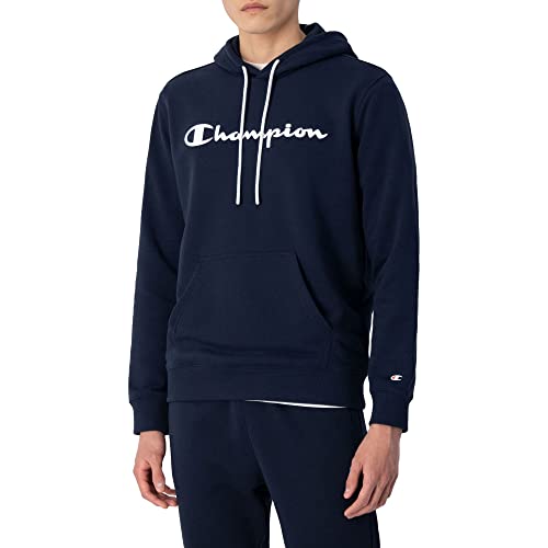 Champion Herren Legacy American Classics Heavy Powerblend Terry Logo Kapuzenpullover, Marineblau, S von Champion