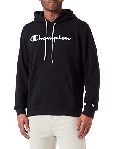 Champion Herren Legacy American Classics Heavy Powerblend Terry Logo Kapuzenpullover, Schwarz, L von Champion