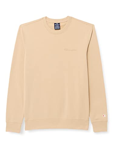 Champion Herren Legacy American Classics Heavy Powerblend Terry Small Logo Crewneck Sweatshirt, Braun Taupe, S von Champion