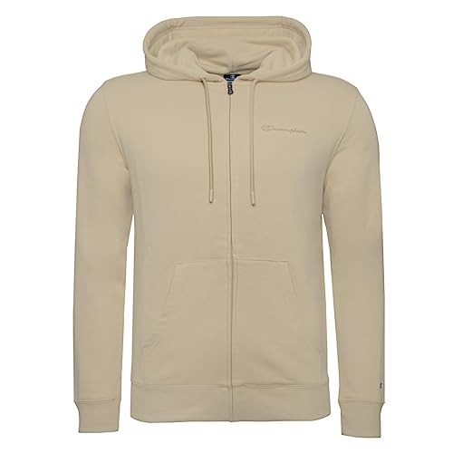 Champion Herren Legacy American Classics Heavy Powerblend Terry Small Logo Full Zip Kapuzenpullover, Braun Taupe, XXL von Champion