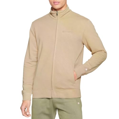 Champion Herren Legacy American Classics Heavy Powerblend Terry Small Logo Full Zip Sweatshirt, Taupe/Braun, XL von Champion