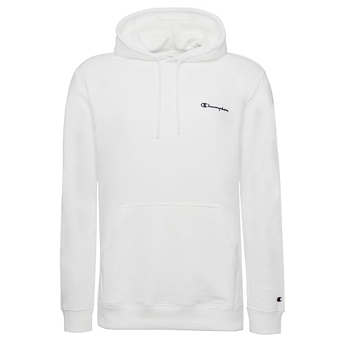 Champion Herren Legacy American Classics Heavy Powerblend Terry Small Logo Kapuzenpullover, weiß, L von Champion