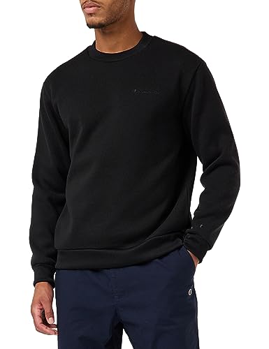 Champion Herren Legacy American Classics Knit Crewneck Sweatshirt, Nero, L von Champion