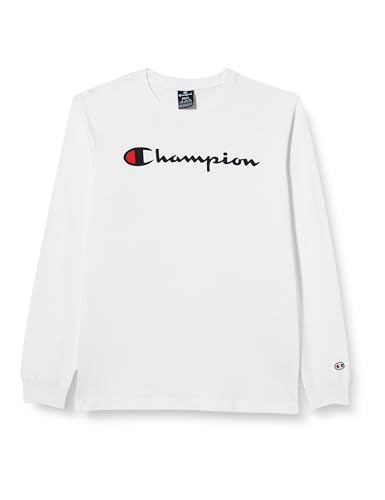 Champion Herren Legacy American Classics-L-s Crewneck Langarmshirt, Bianco, Medium von Champion