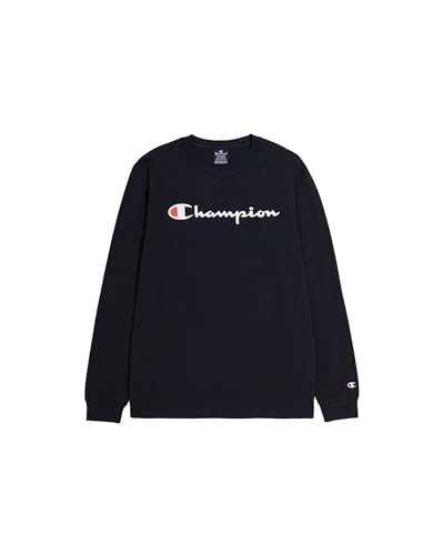 Champion Herren Legacy American Classics-L-s Crewneck Langarmshirt, Schwarz, XXL von Champion