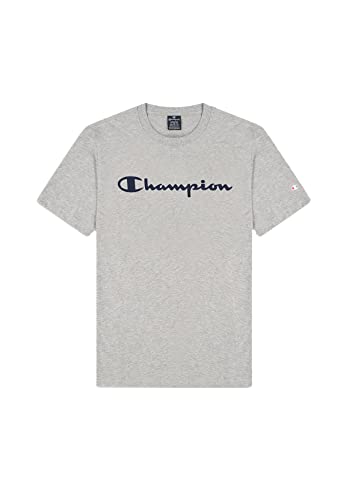Champion Herren Legacy American Classics Logo S/S T-Shirt, Grau, Medium von Champion