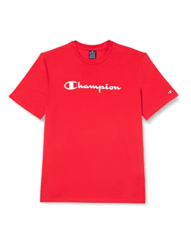 Champion Herren Legacy American Classics Logo S/S T-Shirt, Intensives Rot, Small von Champion