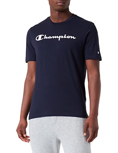 Champion Herren Legacy American Classics Logo S/S T-Shirt, Marineblau, Small von Champion