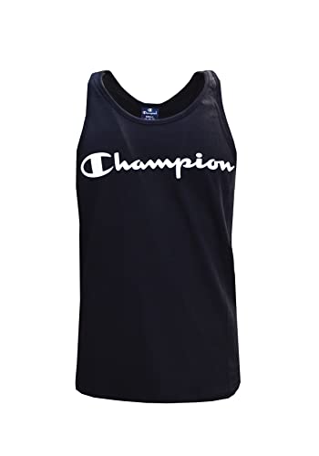 Champion Herren Legacy American Classics Logo Tank Unterhemd, Schwarz, Medium von Champion