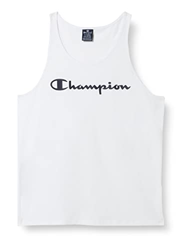 Champion Herren Legacy American Classics Logo Tank Unterhemd, Weiß, Small von Champion
