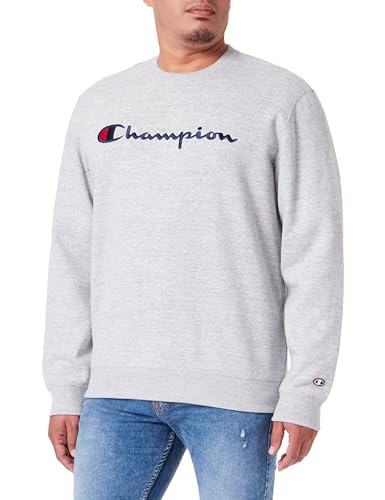 Champion Herren Legacy American Classics-Powerblend Fleece Crewneck Sweatshirt, Grigio Melange, S von Champion