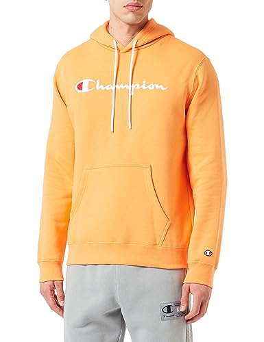 Champion Herren Legacy American Classics-Powerblend Fleece Kapuzenpullover, Arancione Chiaro, XL von Champion