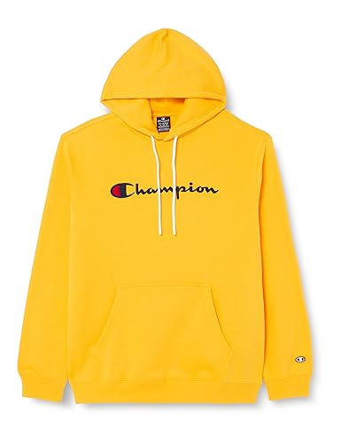 Champion Herren Legacy American Classics-Powerblend Fleece Kapuzenpullover, Giallo, XS von Champion