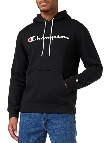 Champion Herren Legacy American Classics-Powerblend Fleece Kapuzenpullover, Schwarz, L von Champion