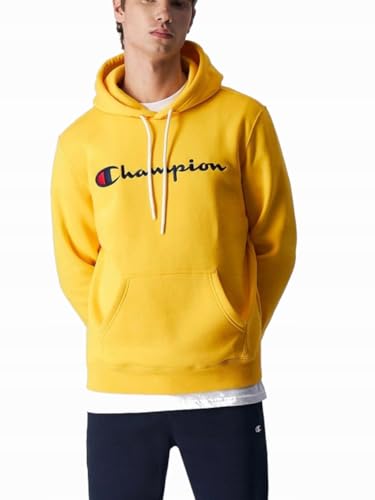 Champion Herren Legacy American Classics-Powerblend Fleece Kapuzenpullover, gelb, XS von Champion