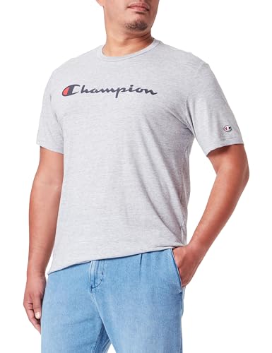 Champion Herren Legacy American Classics-S-s Crewneck T-Shirt, Grigio Melange, Medium von Champion