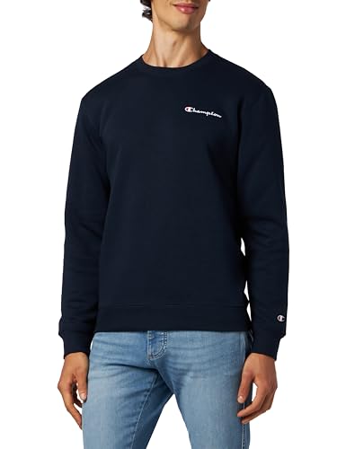 Champion Herren Legacy American Classics-Script Logo Powerblend Fleece Crewneck Sweatshirt, Blu Marino, XXL von Champion