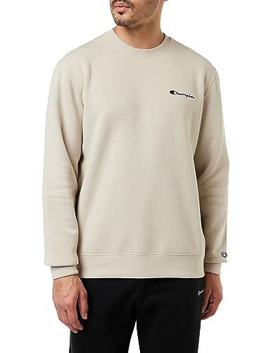 Champion Herren Legacy American Classics-Script Logo Powerblend Fleece Crewneck Sweatshirt, Grigio Argento, S von Champion