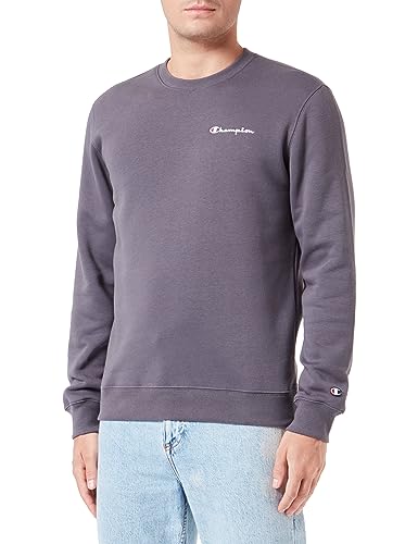 Champion Herren Legacy American Classics-Script Logo Powerblend Fleece Crewneck Sweatshirt, Grigio Grafite, M von Champion