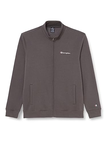 Champion Herren Legacy American Classics-Script Logo Powerblend Fleece High-Neck Full Zip Sweatshirt, Graphitgrau, S von Champion