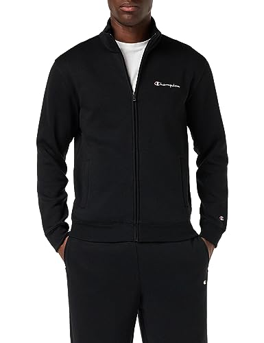 Champion Herren Legacy American Classics-Script Logo Powerblend Fleece High-Neck Full Zip Sweatshirt, Nero, M von Champion