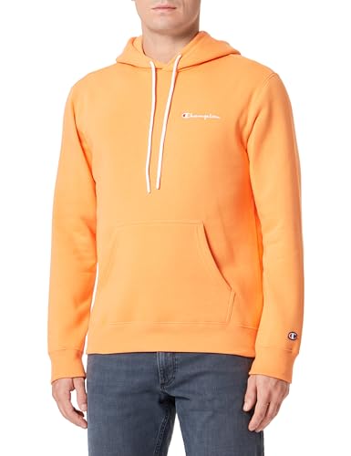 Champion Herren Legacy American Classics-Script Logo Powerblend Fleece Kapuzenpullover, Arancione Chiaro, M von Champion