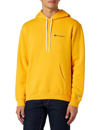 Champion Herren Legacy American Classics-Script Logo Powerblend Fleece Kapuzenpullover, Giallo, M von Champion