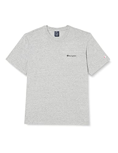 Champion Herren Legacy American Classics Small Logo S/S T-Shirt, Grau, Medium von Champion