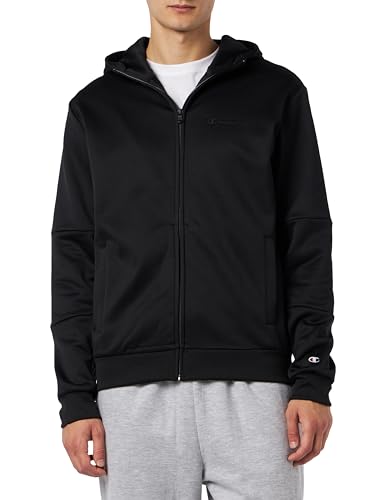 Champion Herren Legacy American Classics Storm Fleece Full Zip Kapuzenpullover, Nero, S von Champion