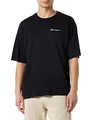 Champion Herren Legacy American Classics T Shape Small Logo S/S T-Shirt, Schwarz von Champion