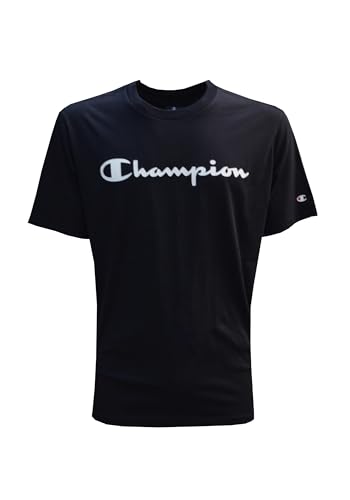 Champion Herren Legacy American Side Tape S/S T-Shirt, Schwarz, Large von Champion