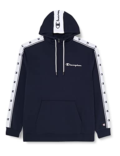 Champion Herren Legacy American Tape Heavy Powerblend Terry Half Zip Kapuzenpullover, Marineblau, L von Champion