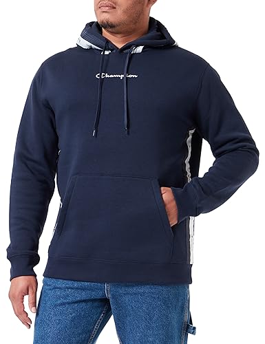 Champion Herren Legacy American Tape-Powerblend Fleece Kapuzenpullover, Blu Marino, XL von Champion