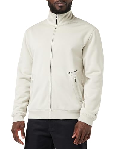 Champion Herren Legacy American Tech Bonded Grid Fleece Full Zip Sweatshirt, Grigio Argento, XL von Champion