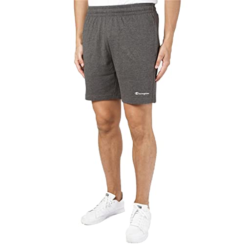 Champion Herren Legacy Authentic Pants Athletic Jersey Combed Small Logo Bermuda Badehose, Grigio Melange Scuro, XXL von Champion